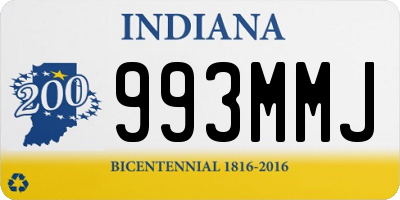 IN license plate 993MMJ