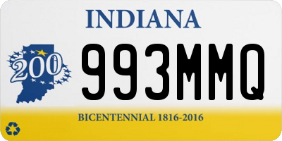 IN license plate 993MMQ