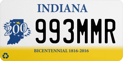 IN license plate 993MMR