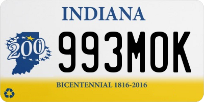 IN license plate 993MOK