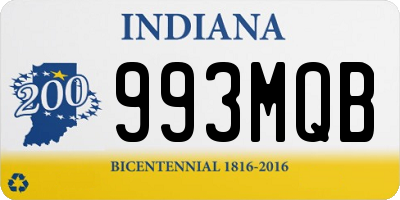 IN license plate 993MQB