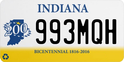 IN license plate 993MQH