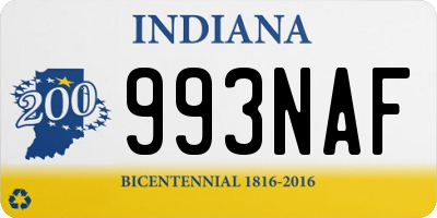 IN license plate 993NAF