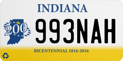 IN license plate 993NAH