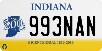 IN license plate 993NAN