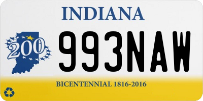 IN license plate 993NAW