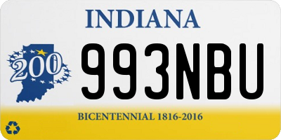 IN license plate 993NBU