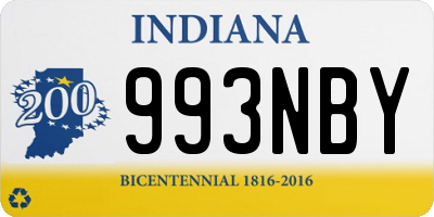 IN license plate 993NBY