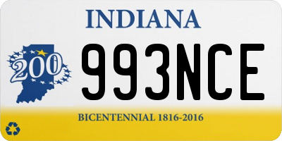 IN license plate 993NCE