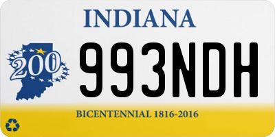 IN license plate 993NDH