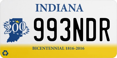 IN license plate 993NDR