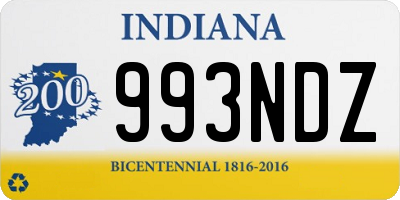 IN license plate 993NDZ