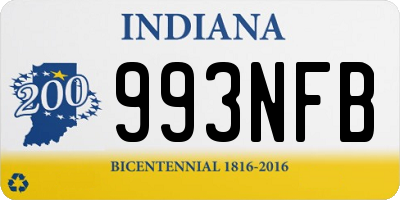 IN license plate 993NFB
