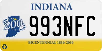 IN license plate 993NFC