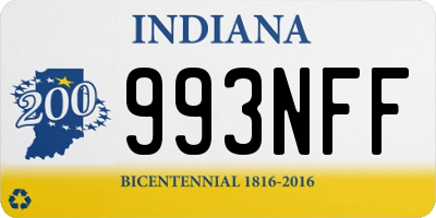 IN license plate 993NFF