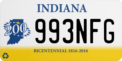 IN license plate 993NFG