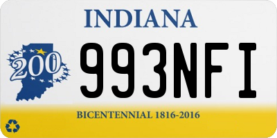 IN license plate 993NFI