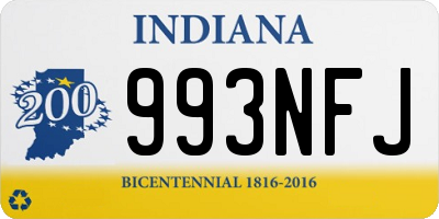 IN license plate 993NFJ