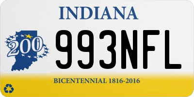 IN license plate 993NFL