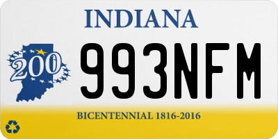 IN license plate 993NFM