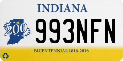 IN license plate 993NFN