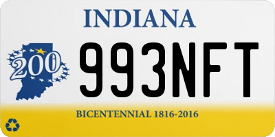 IN license plate 993NFT