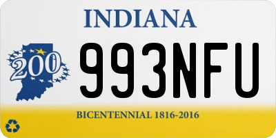 IN license plate 993NFU