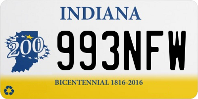 IN license plate 993NFW