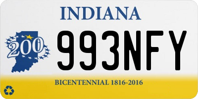 IN license plate 993NFY