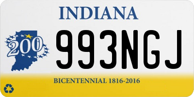 IN license plate 993NGJ