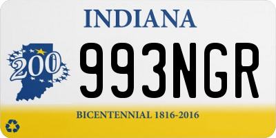 IN license plate 993NGR