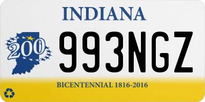 IN license plate 993NGZ