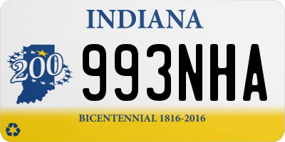 IN license plate 993NHA