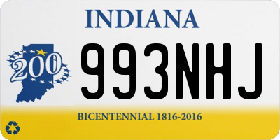 IN license plate 993NHJ