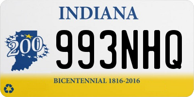 IN license plate 993NHQ