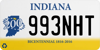 IN license plate 993NHT
