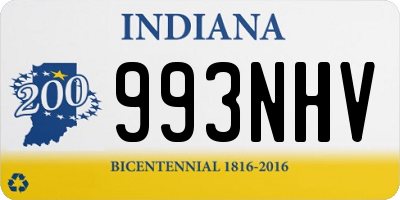 IN license plate 993NHV