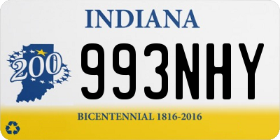 IN license plate 993NHY