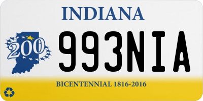 IN license plate 993NIA