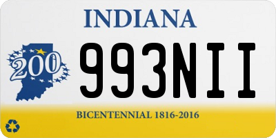 IN license plate 993NII