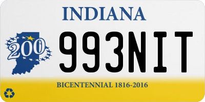 IN license plate 993NIT