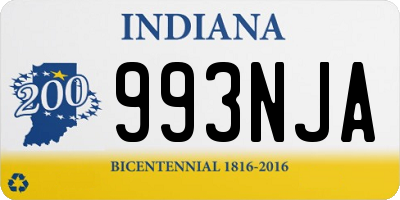 IN license plate 993NJA