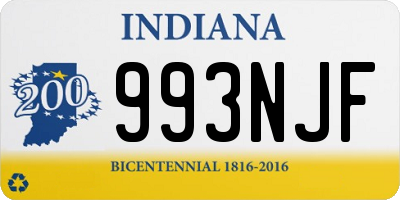 IN license plate 993NJF