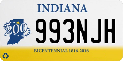 IN license plate 993NJH