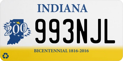 IN license plate 993NJL