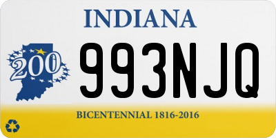 IN license plate 993NJQ