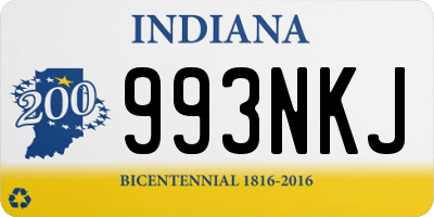 IN license plate 993NKJ