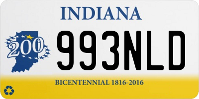 IN license plate 993NLD