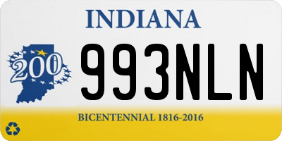IN license plate 993NLN