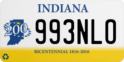 IN license plate 993NLO